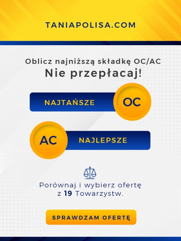 Najtańsza polisa OC i AC w Polsce