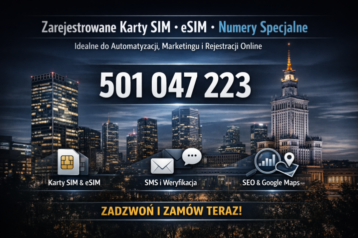 Platinum Executive SIM • Premium Karty SIM/eSIM • Złote Numery • Strony WWW i Marketing • Ostrołęka / Warszawa