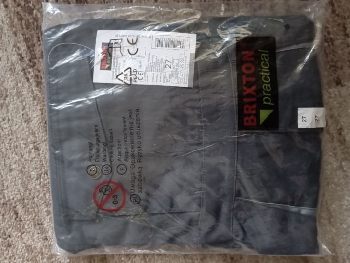 Spodnie robocze Ogrodniczki BRIXTON PRACTICAL r. 27 - NOWE