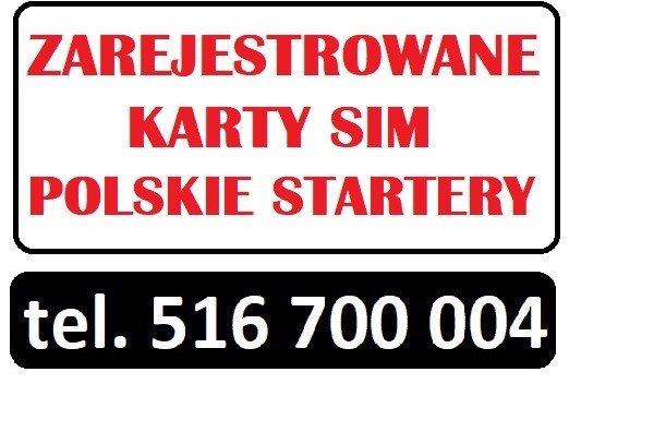 Aktywne startery SIM zarejestrowane karty SIM zestawy prepaid Częstochowa gotowe startówki do telefonu