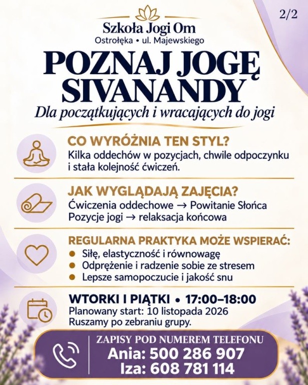 KURS JOGI METODO SIVANADY