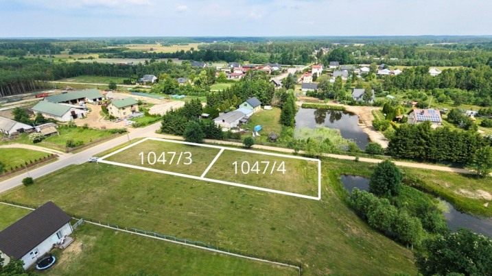 Wyjątkowe działki budowlane 2 × 1000 m² | Łęg Starościński | MPZP | Media | Gmina Lelis