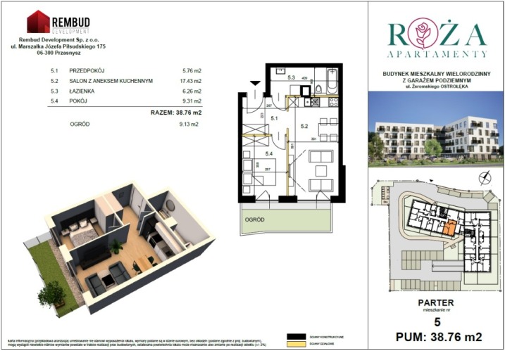 Apartamenty Róża Ostrołęka - Nowe mieszkanie na sprzedaż !!!