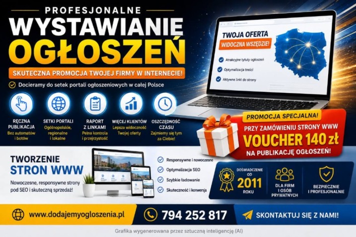 Wystawianie ogłoszeń z rabatem dla nowych klientów
