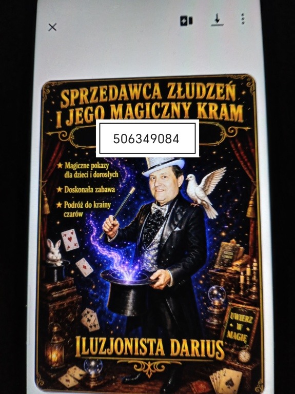 SPRZEDAWCA ZŁUDZEŃ MAGIC SHOW