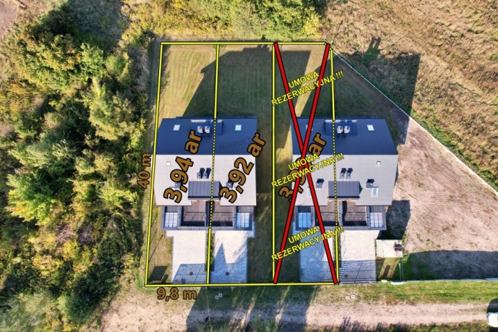 Nowoczesne domy w zabudowie bliźniaczej w Ostrołęce