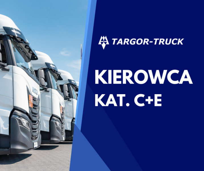 Kierowca C + E - transport krajowy - praca lokalna