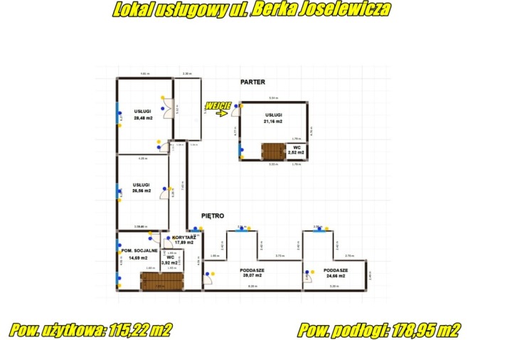 Nowa Starówka - Lokal usługowy 113,47 m2 - Joselewicza 3