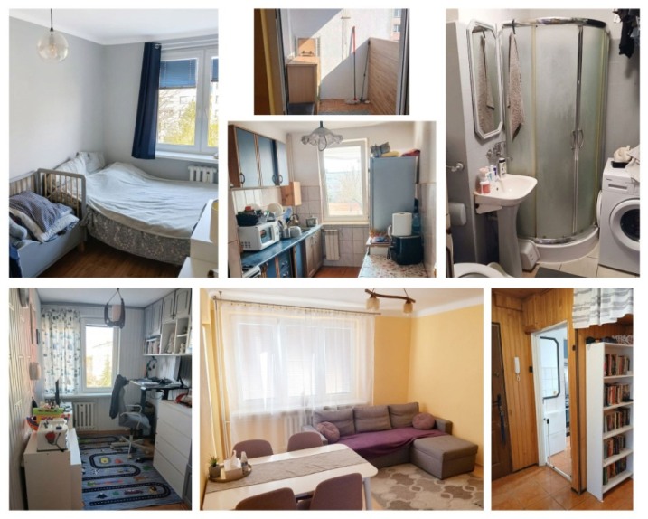 3 pokoje nieprzechodnie, Hallera, 48m2