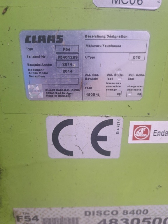 kosiarka claas Motyl 2014r