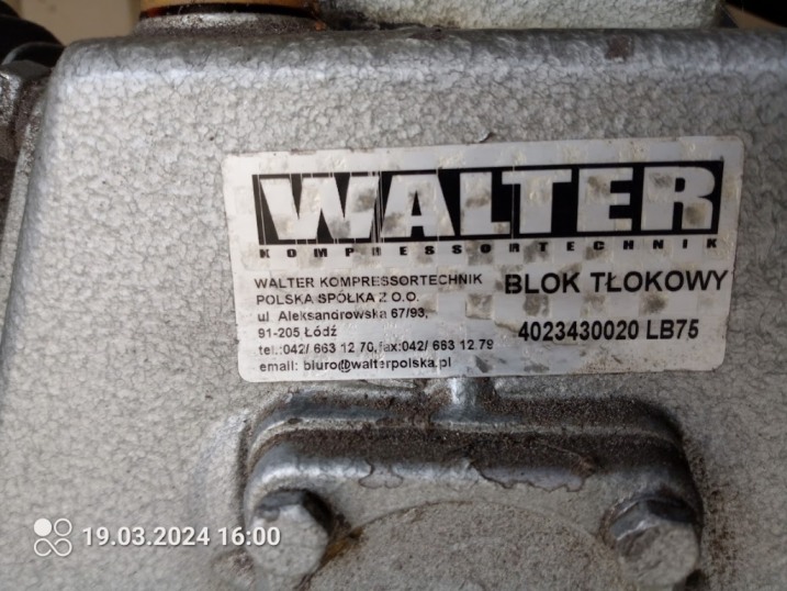 Kompresor tłokowy Walter