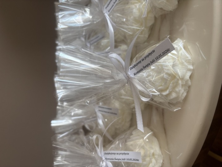 Podziękowania i flower boxy ze świec