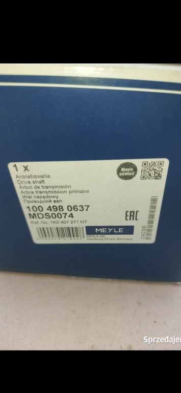 PÓŁOŚ LEWY PRZÓD AUDI S3 A3 8P 3.2 V6 & Vw