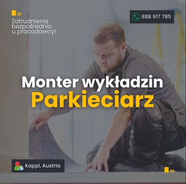 Monter wykładzin / Parkieciarz – Austria