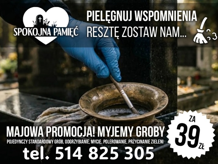 Sprzatanie, Mycie, Pielęgnacja i konserwacja Grobów Toruń i okolice