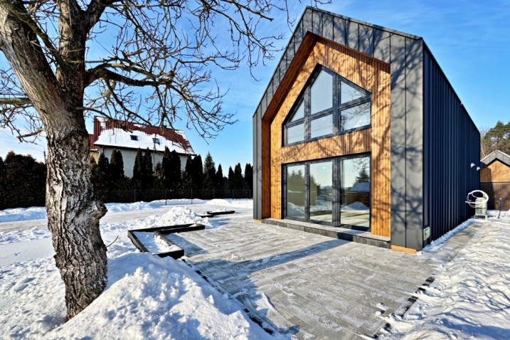 Nowoczesny dom szkieletowy | Nowa Wieś, gm. Olszewo-Borki