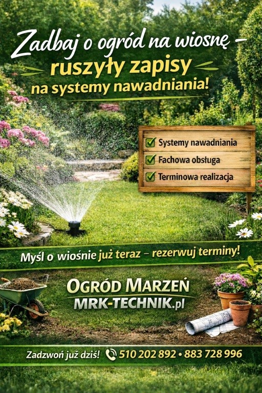 Automatyczne systemy nawadniania, nawodnienie ogrodów MONTAŻ