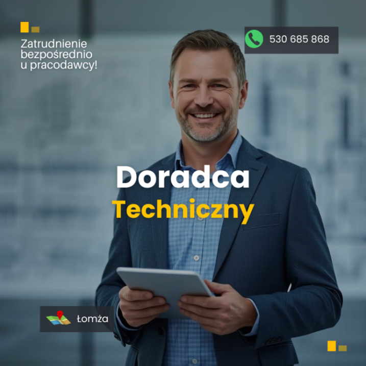 Doradca Techniczny - branża elektryczna - praca w Łomży