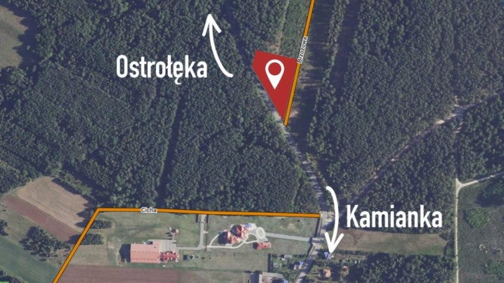 Na sprzedaż działka budowlano-leśna w miejscowości Kamianka w gminie Rzekuń w powiecie Ostrołęckim – 58,81 ara