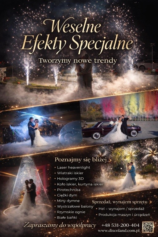 Discoland – Weselne Efekty Specjalne i Profesjonalna Obsługa Imprez