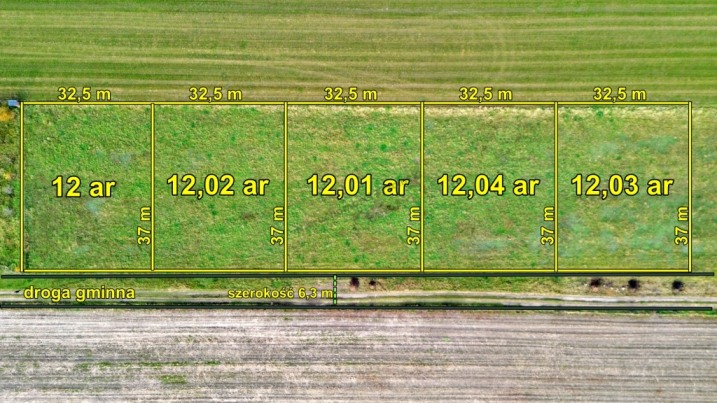 Działki budowlane w Gocłach, gm. Czerwin