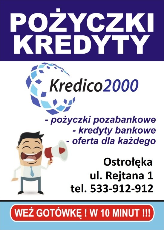 Szybka pożyczka - szybka spłata Kredico2000