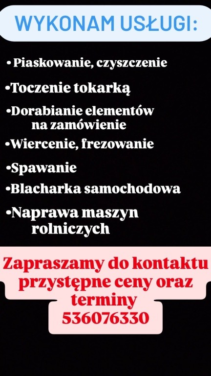 Wykonam usługi
