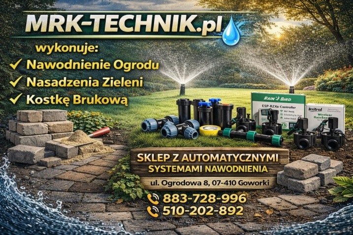 Zakładanie ogrodów, Kostka brukowa, Automatyczne Systemy Nawadniania