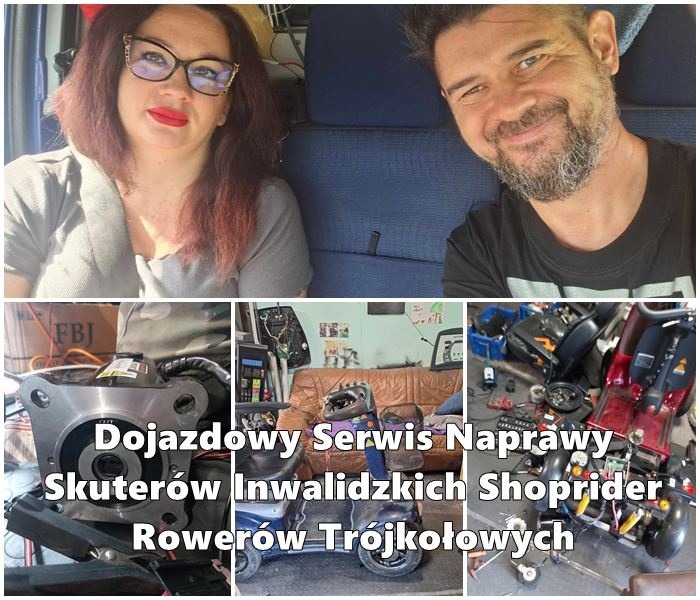 Dojazdowy Serwis Naprawy Skuterów Inwalidzkich Shoprider, Rowerów Trójkołowych, Rowerów Elektrycznych, Sprzętu Rehabilitacyjnego oraz Sprzętu Fitness i Rotorów Medycznych