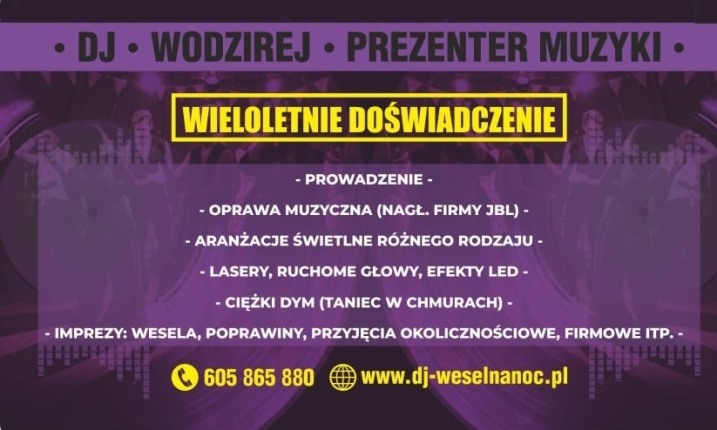 DJ/ PREZENTER MUZYKI/ WODZIREJ