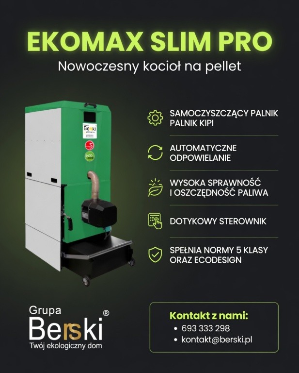 Kocioł Berski Ekomax Slim Pro 15kW