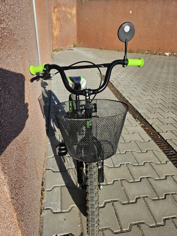 Rower dziecięcy dla chłopca 16 Fuzlu Racing BMX używany zielony