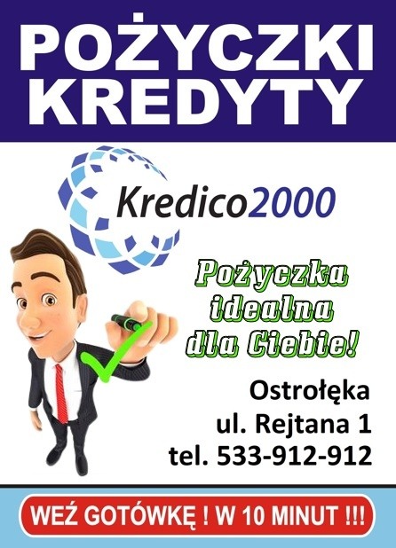 Pożyczka idealna dla Ciebie! Kredico2000