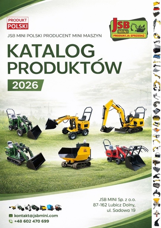 E Ładowarka E Koparka E Wozidło - NOWE 2026 - Prosto od Producenta JSB POLSKA - Elektryk, Benzyna, Disel