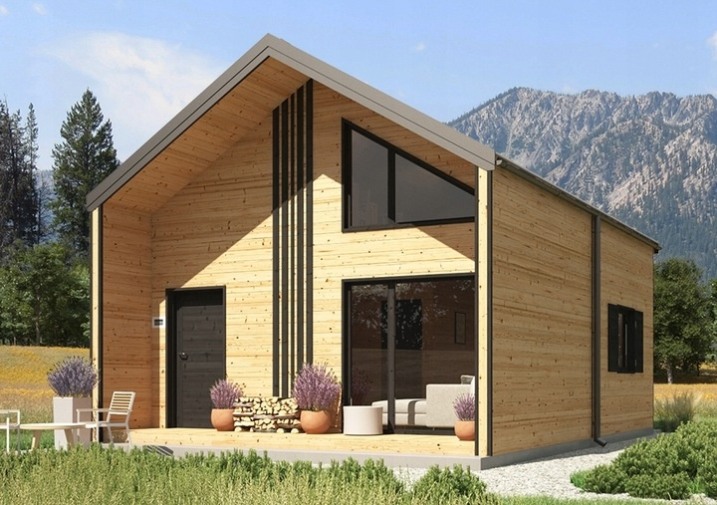 Drewniany domek całoroczny letniskowy 4m/5m 20cm