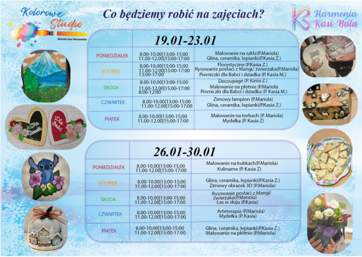 Półkolonie Ferie w Kolorowym Studiu