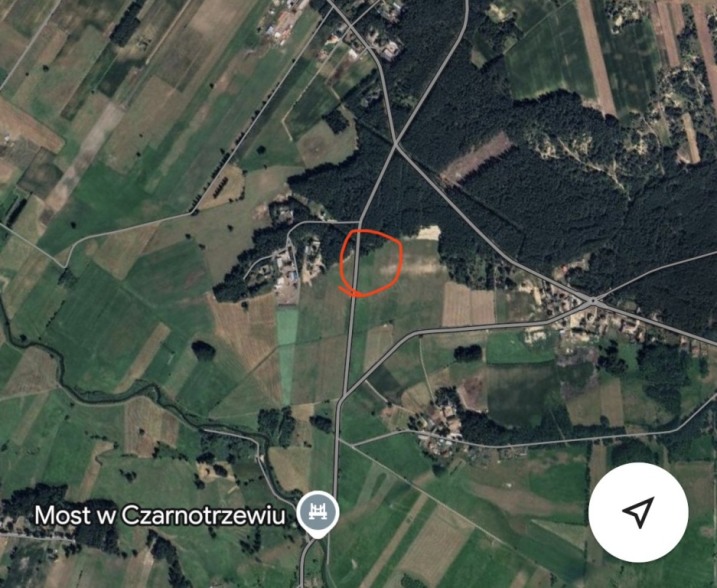 Działka przy drodze asfaltowej - Chudek