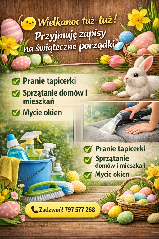 pranie kanap, usługi sprzątające
