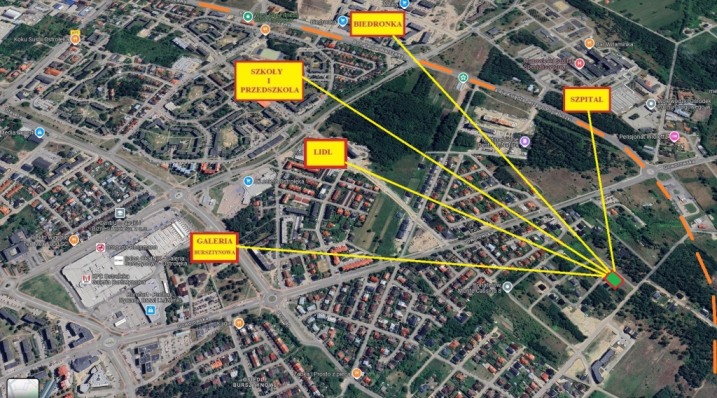 Sprzedam ostatnią z 4 działek w Ostrołęce 800m od Galerii Bursztynowej