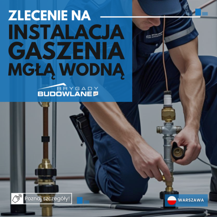 Montaż instalacji gaszenia mgłą wodną w Warszawie od zaraz
