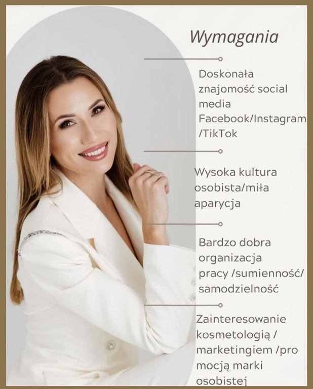 Specjalistka do spraw obsługi klienta, kosmetolog