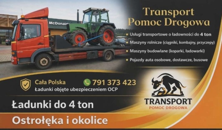 Transport / Pomoc Drogowa do 4T
