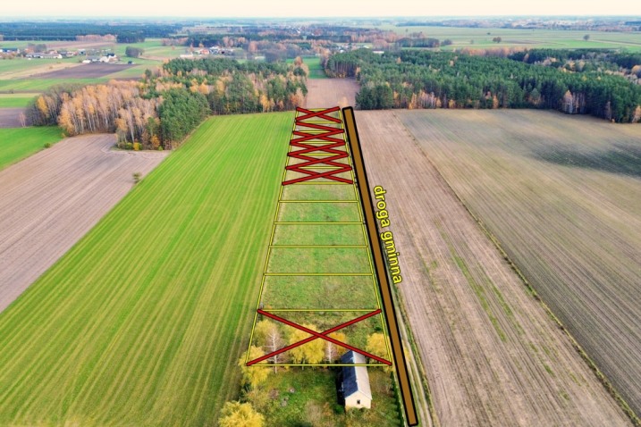 Działki budowlane w Gocłach, gm. Czerwin