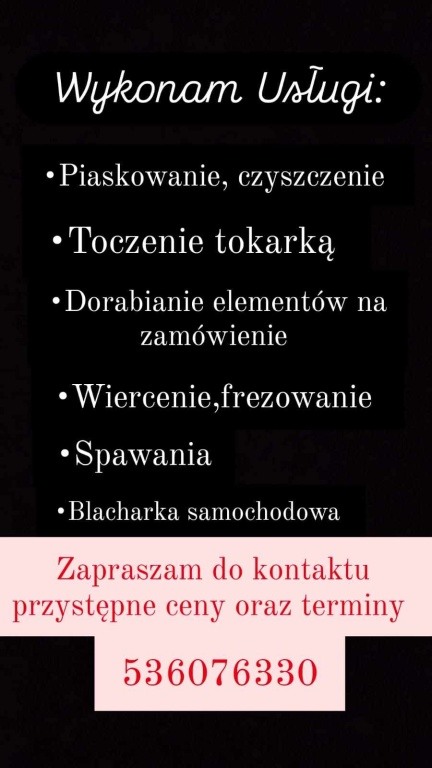 Wykonam usługi