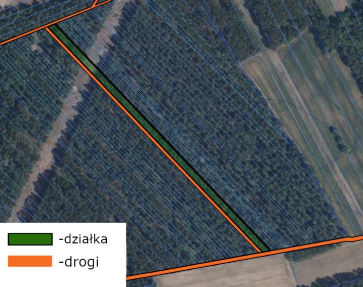 Sprzedam działkę leśną 0,51ha we wsi Rososz, gmina Wąsewo