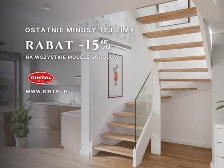 Ostatnie minusy tej zimy? Zostaw je za sobą. Teraz wchodzimy na plus – i to konkretny. -15% na schody na wymiar.