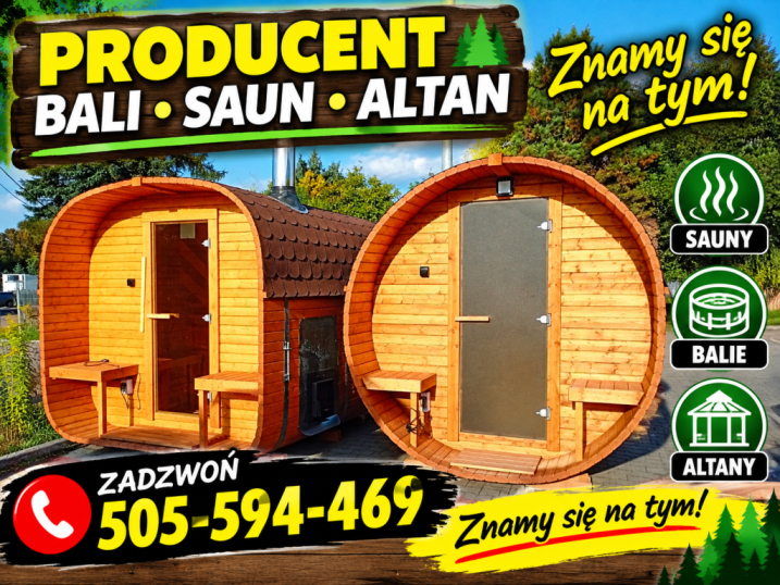 Balie sauny altany domy domki