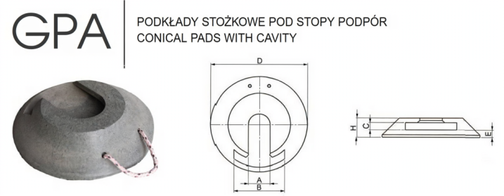 Podkład pod stopy podpór  żuraw, dźwig