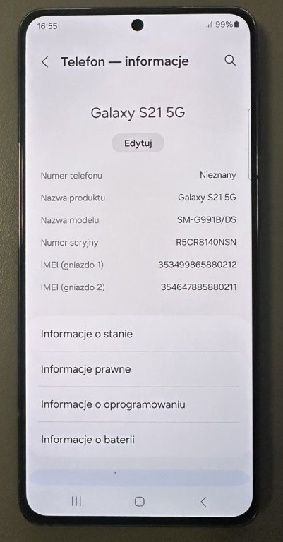 Sprzedam telefon marki Samsung Galaxy S21 5G 256GB