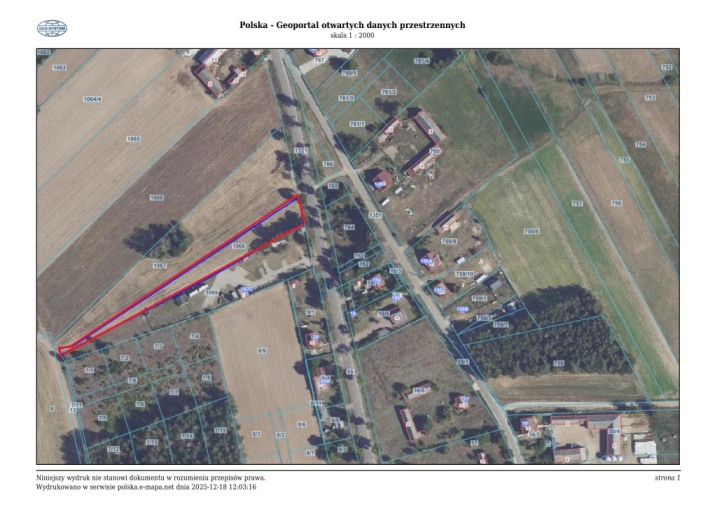 Sprzedam Działkę  Budowlaną 16a Borawe